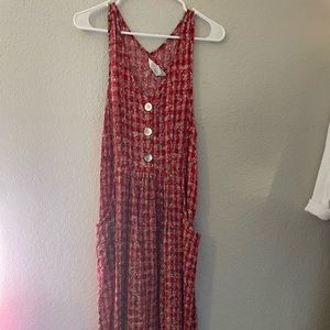 Red maxi dress from express